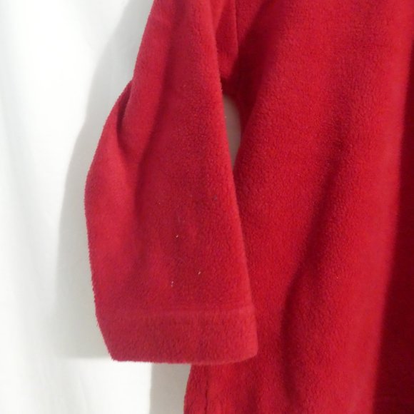 CITYSCAPE KIDS | size 8 | Red 1/4 Zip Fleece Embroidered Shirt | Made In Canada - Picture 3 of 12